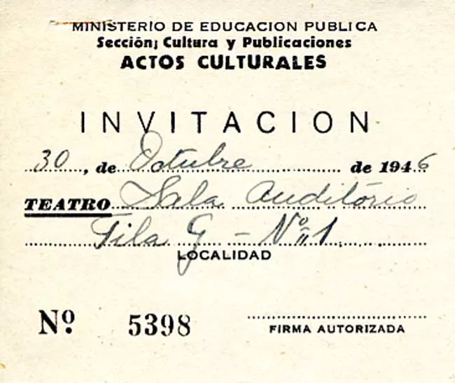 Invitación a inauguración