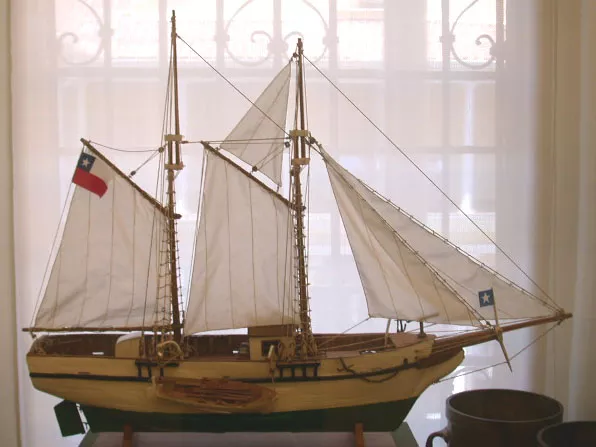 Maqueta de la Goleta Ancud