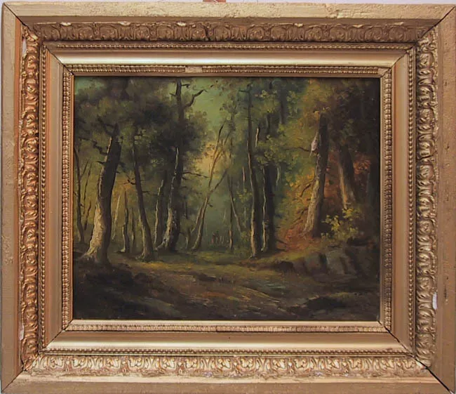 Paisaje, paseando en el bosque