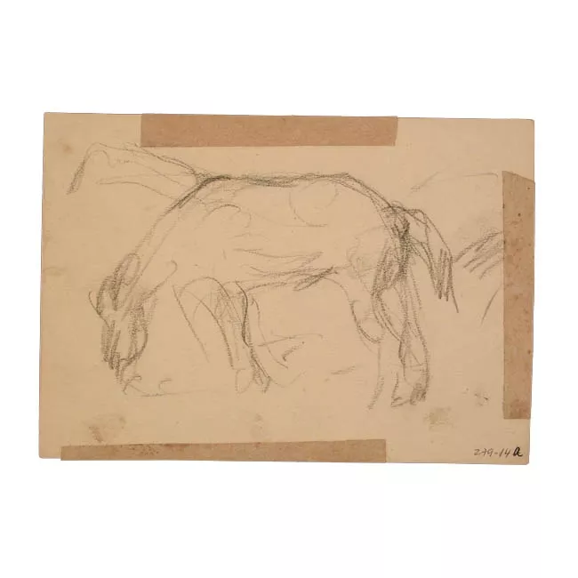 Caballo comiendo / Figura ecuestre