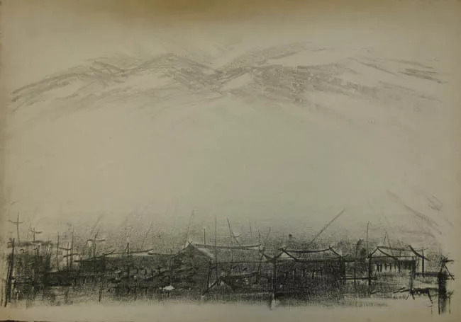 La cordillera desde Santiago