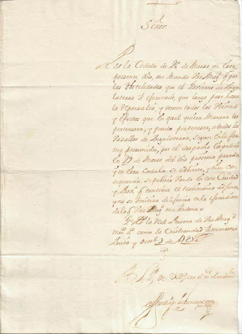 Carta de Santiago Larraín