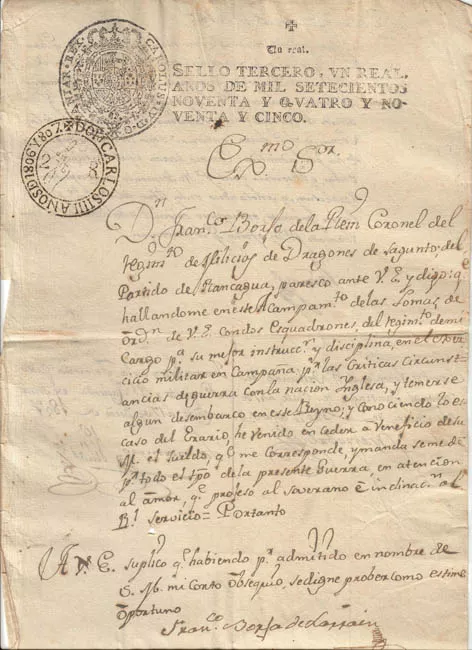 Carta de Don Francisco de Borja Larraín