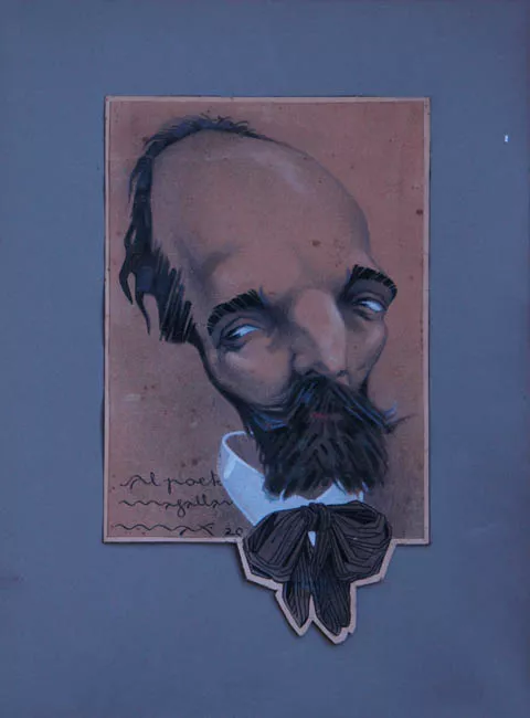 Caricatura de Manuel Magallanes Moure