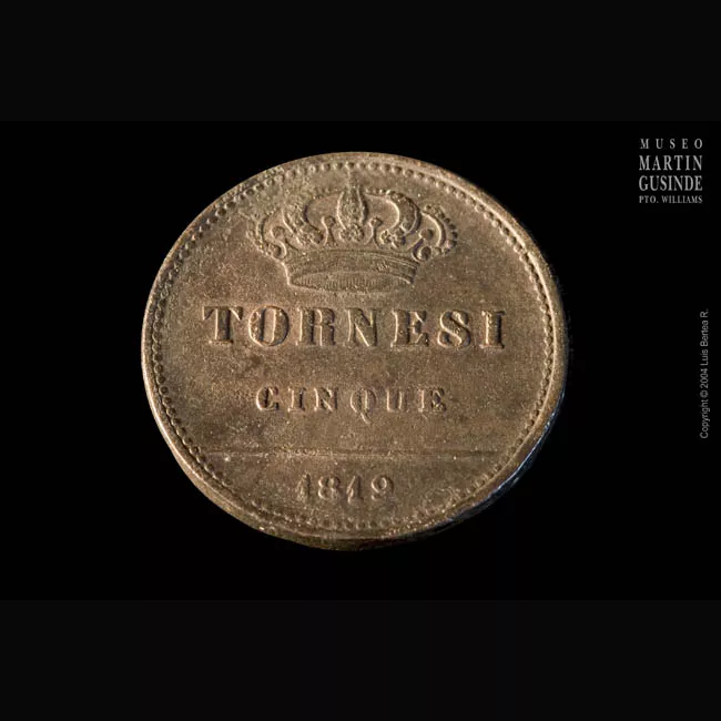 5 tornesi de Las Dos Sicilias, Italia