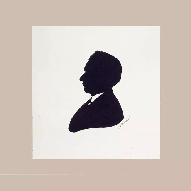 Retrato,silueta de personaje