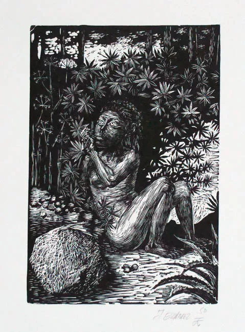 Mujer en el bosque