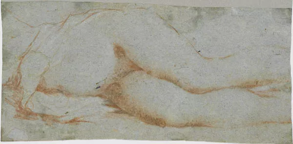 Estudio de un desnudo tendido