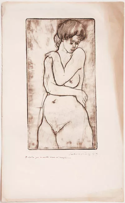 Mujer embarazada desnuda