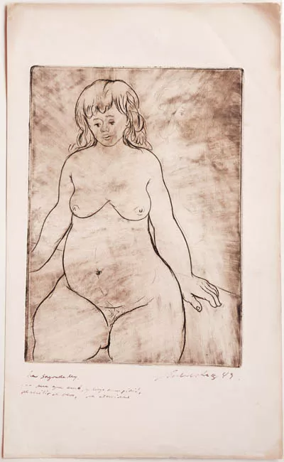 Mujer embarazada desnuda