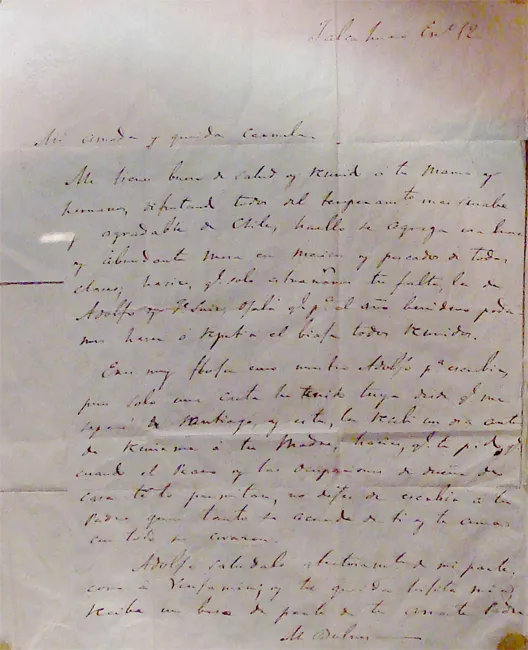 Carta a Carmela Bulnes Pinto