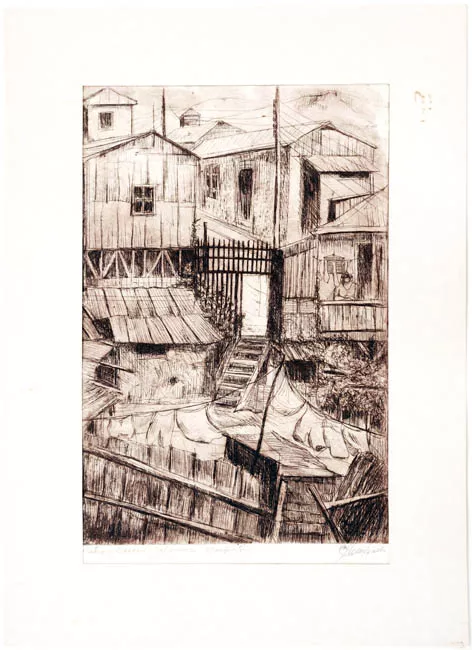 Patio y caserío, Valparaíso