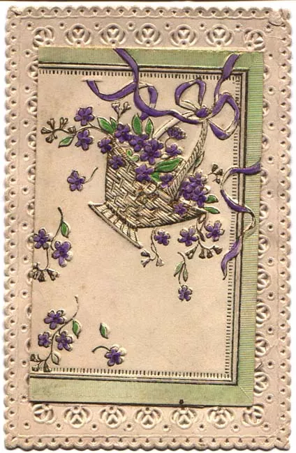 Canasto con Violetas