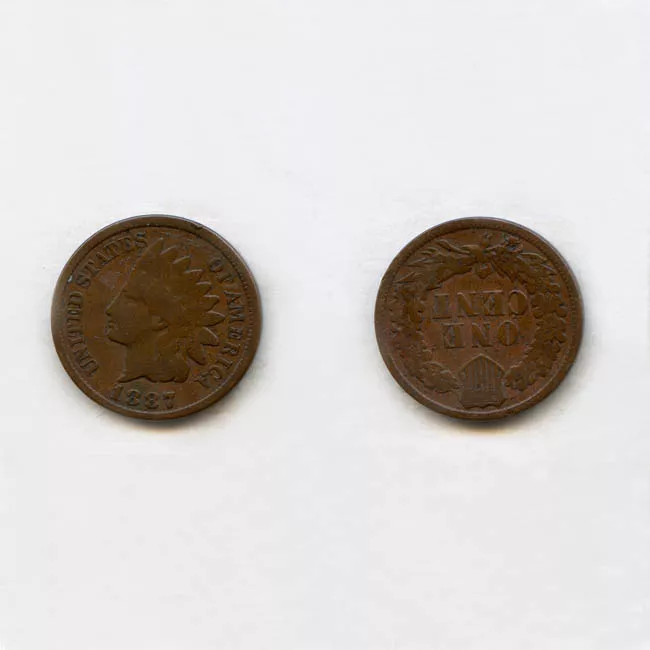One cent 1887