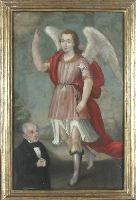 San Gabriel con al donante Joaquín Morandé Prado