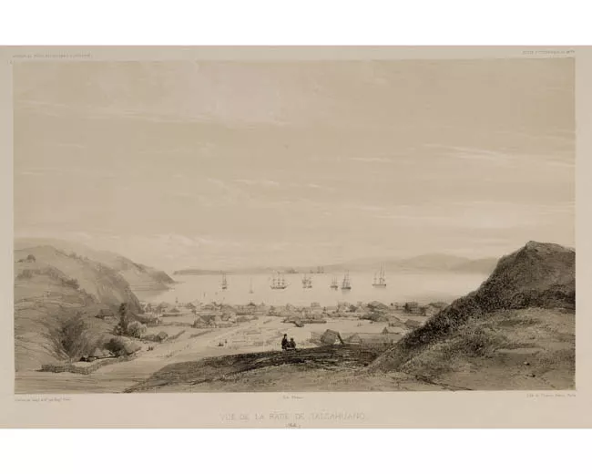 Vue de la Rade de Talcahuano (Chili)