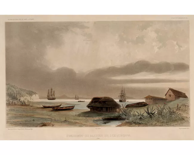 Etablissement des Baleiniers sur L'Ile Quiriquina (Chili)
