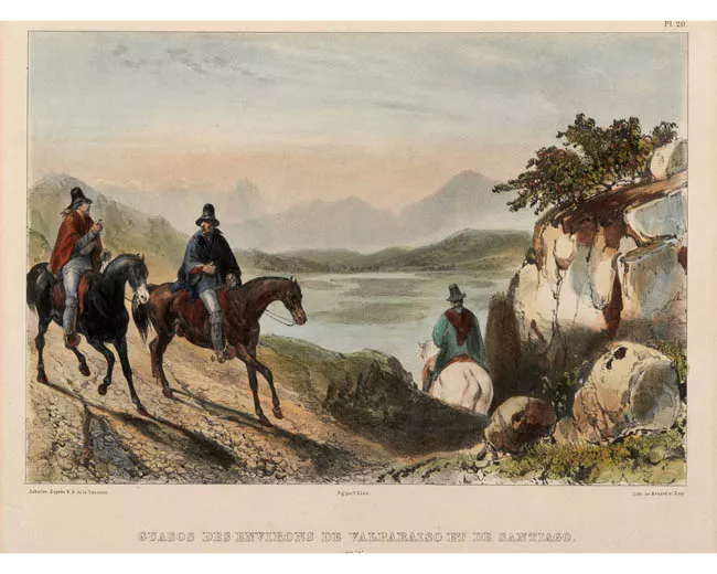 Huasos de los alrededores de Valparaíso y Santiago, Chile
