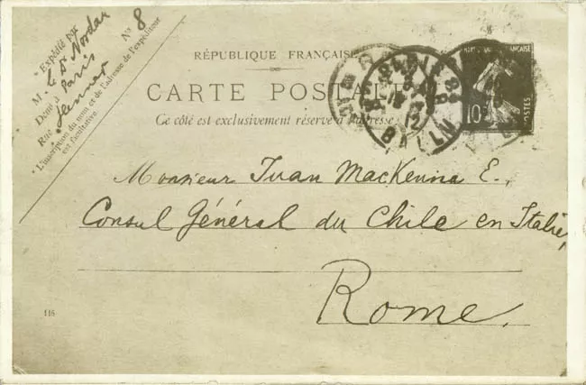 REPUBLIQUE FRANCISE CARTE POSTALE Ce côté est exclusivement reserve a 