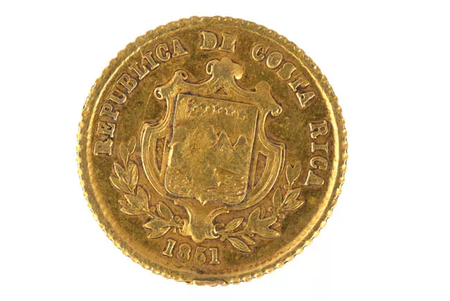 1/2 escudo de la República de Costa Rica