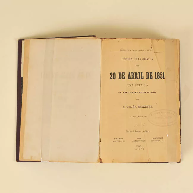 Historia de la jornada del 20 de abril de 1851. Una batalla en las calles de Santiago