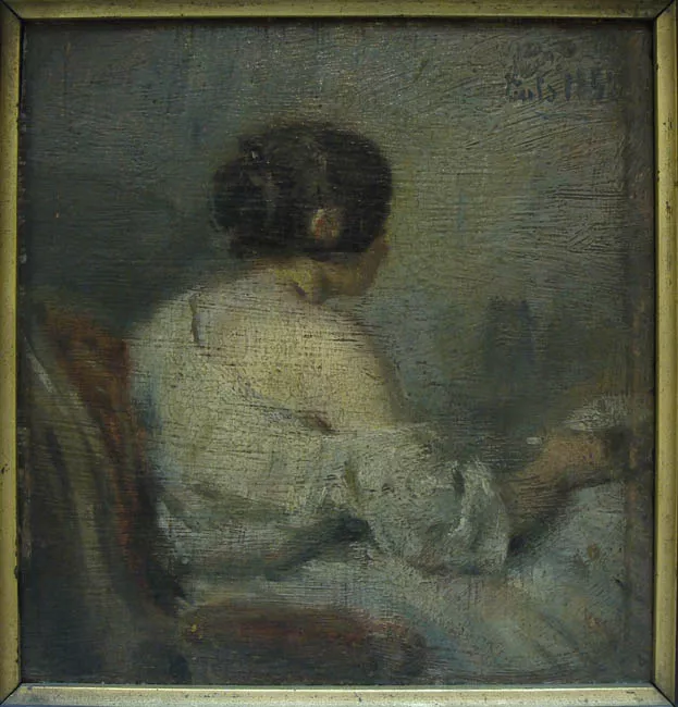 Mujer con la carta