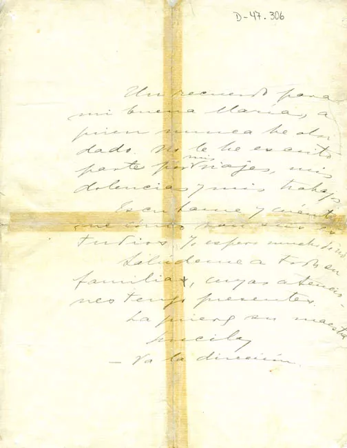 Nota de Gabriela Mistral