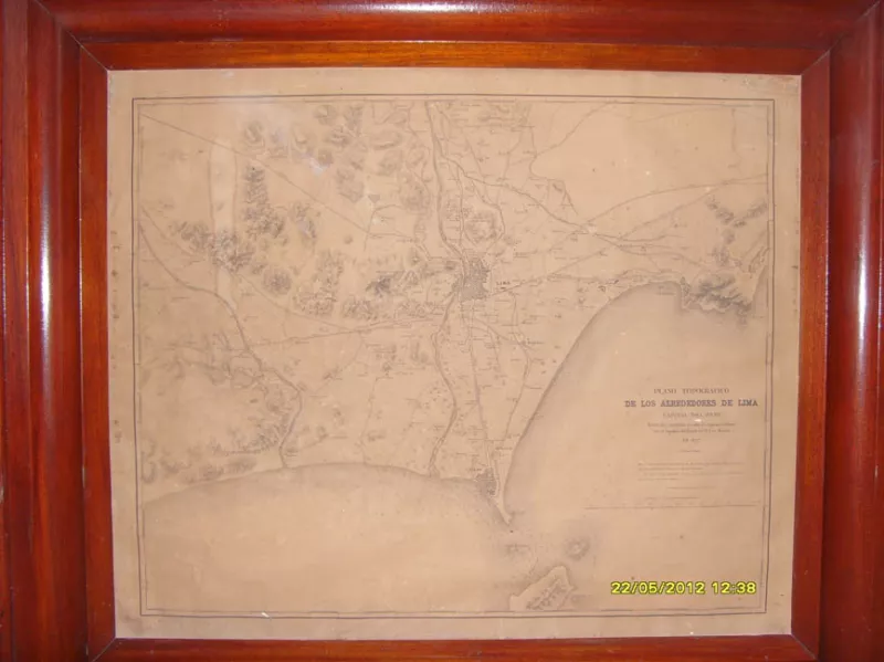 Plano Topográfico de los alrededores de Lima