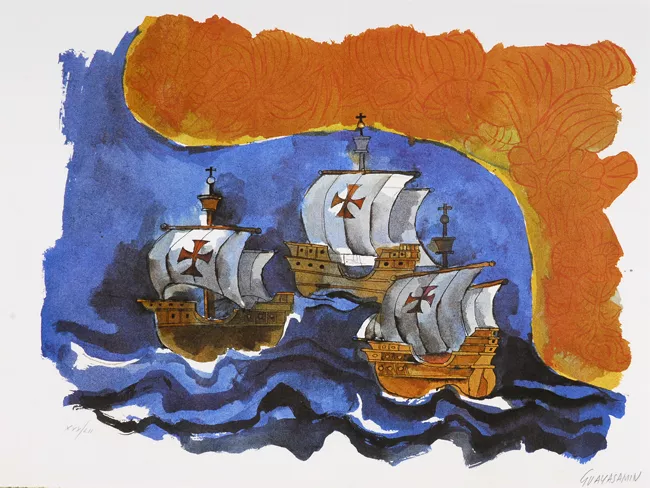 Las tres caravelas