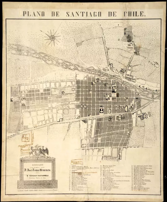 Plano de Santiago de Chile