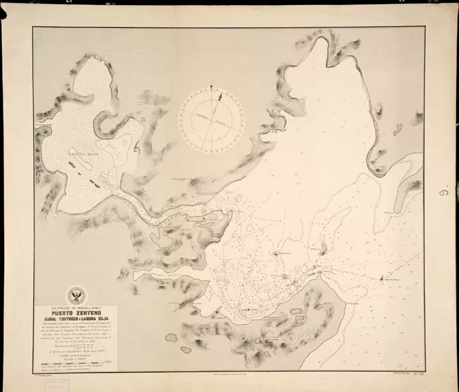 Estrecho de Magallanes. Puerto Zenteno, Canal Tortuoso y Laguna Baja