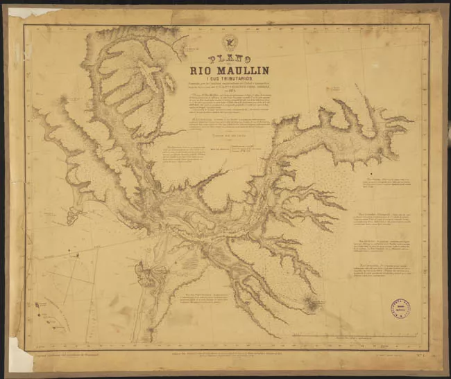 Plano del Río Maullin i sus Tributarios