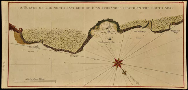 A Survey of the North East Side of Juan Fernandes Island in the South Sea
