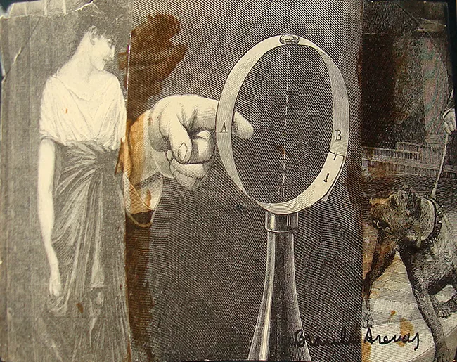 Collage n°1 (Mujer y perro)