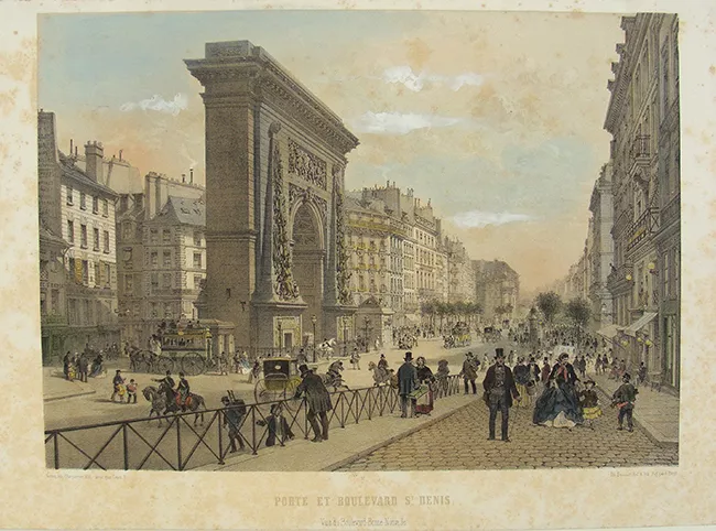 Porte Et Boulevard St. Denis. Vus du Boulevard Bonne-Nouvelle