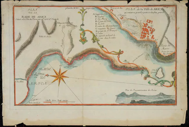 Plan de la ville de Arica