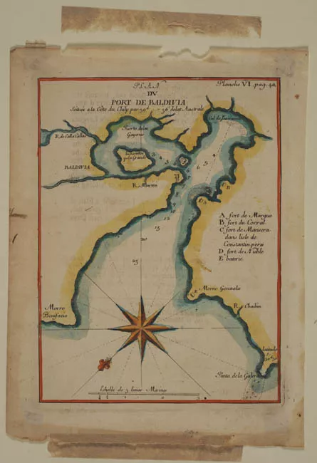 Plano del puerto de Valdivia