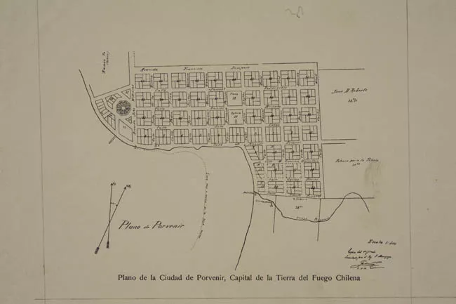 Plano de la ciudad de Porvenir