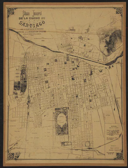 Plano General de la Ciudad de Santiago