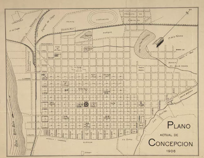 Plano actual de Concepción