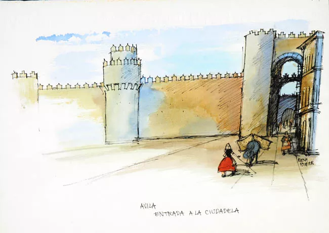 Avila, entrada a la ciudadela