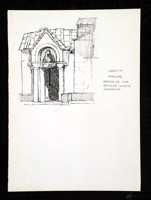 Puerta de una antigua iglesia ortodoxa