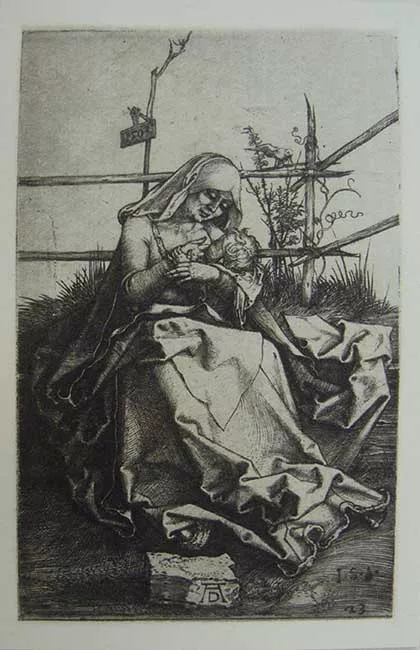 Die kleine säugende Maria 