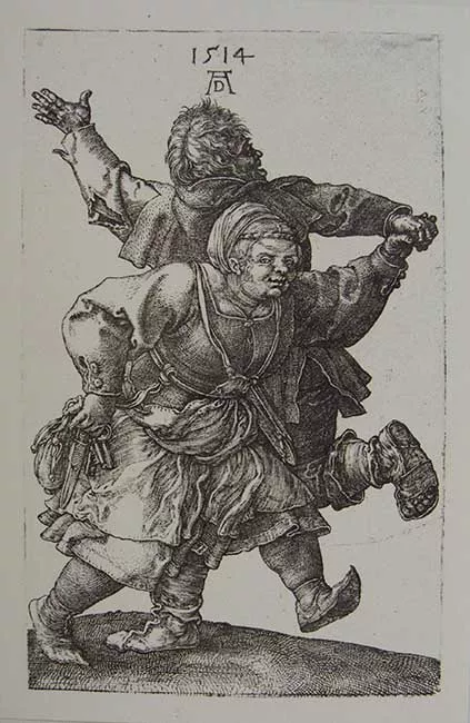 Das tanzende Bauernpaar