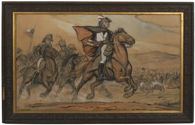 O'Higgins guiando al Ejército
