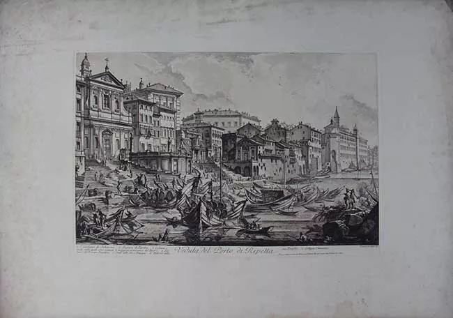 Veduta del Porto di Ripetta