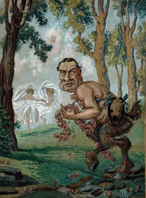 Caricatura de Arturo Alessandri