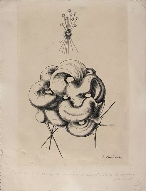 Ma femme à la bouche de cocarde et de bouquet d’étoiles de dernière grandeur
