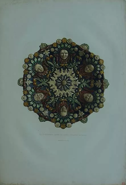 Plat à mascarons Musée du Louvre, collection Sauvageot