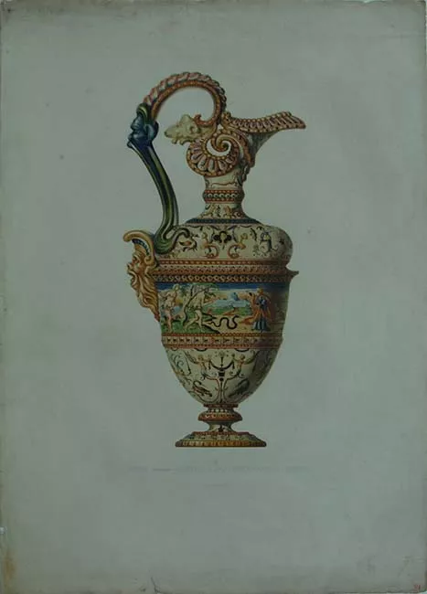 Aiguière (Grotesche) - Collection de Mr. Le Baron Alphonse de Rothschild